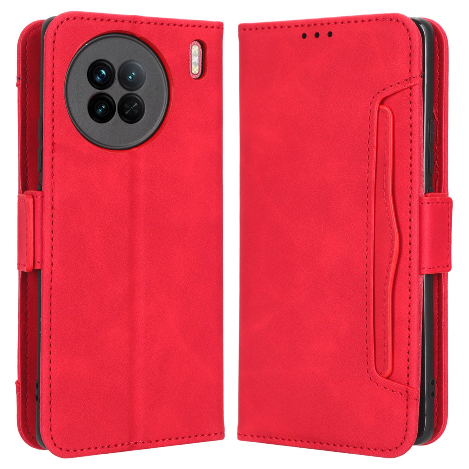 For vivo X90 5G PU Leather Phone Cover Multiple Card Slots Stand Wallet Drop Resistant Phone Case For vivo X90 5G PU Leather Phone Cover Multiple Card Slots Stand Wallet Drop Resistant Phone Case